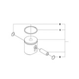 Cumpara ieftin Piston complet drujba Husqvarna 130 135 Mark II, diametru 39mm, bolt 10mm