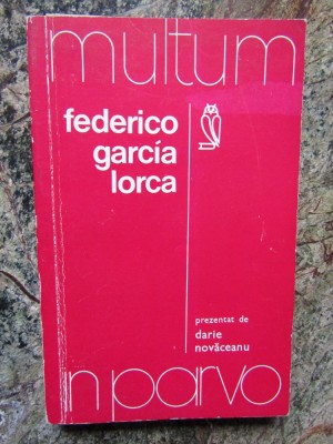 DARIE NOVACEANU - FEDERICO GARCIA LORCA (colectia multum in parvo) foto