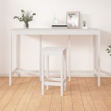 VidaXL Masă de bar, alb, 180x80x110 cm, lemn masiv de pin