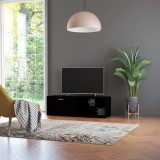 vidaXL Comodă TV, negru, 120 x 34 x 37 cm, PAL