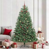 vidaXL Brad de Crăciun artificial cu ramuri articulare Verde 210 cm 3395504