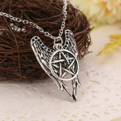 Pandantiv / Colier / Lantisor - FILM SUPERNATURAL - Pentagrama Winchester Amulet foto