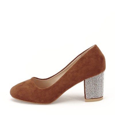 Pantofi maro inchis eleganti Brenda 04 foto