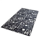 Covor bucatarie Hot Tea DJT, 80 x 150 cm, Negru