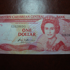 EASTERN CARIBBEAN 1985 1 DOLAR UNC