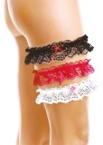 Jartiera din Dantela Softline Negru - Lenjerie Sexy, Eleganta, Confortabila, Material Dantela+Elastan, Marime Universala