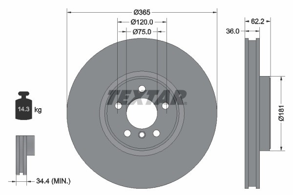 TEXTAR 92161005 PRO+ Disc frana