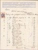HST A859 Factură Kleininger Miklos Coloniale textile Tomnatic Timiș ante 1918