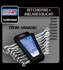 Set chei fixe cu inelare crom-vanadiu 8buc Alpin - SCF3253 foto