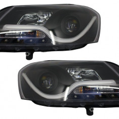 Faruri LED DRL compatibil cu VW Passat B7 (10.2010-10.2014) Negru