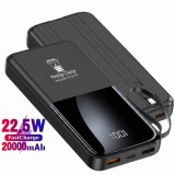Baterie Externa Portabila PRESTIGE CHARGE&reg;, Powerbank cu Incarcare Rapida PREMIUM, Acumulator 20.000 mAh, Type C, 2x USB, 2x USB-C PD, 1x Lightning, P