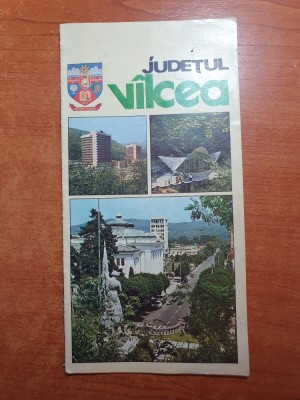 pliant turistic judetul valcea din anul 1978 foto