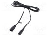 Cablu IEC C7 mamă - IEC C8 tată 3m 2x0,75mm2 2,5A PVC negru POS
