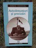 Radu Cosasu , Autodenunturi si precizari , 2001