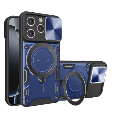 Husa iPhone 16 Pro Techsuit CamGuard Pro, albastru foto