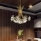 Candelabru Cristal Zetos 13XG4 Auriu, Diametru 49cm ModernLight Concept