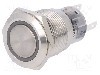 Intrerupator anti-vandalism, ON-ON, &Oslash;19mm, ONPOW - LAS1-AGQ-11ZE/B/6V/S