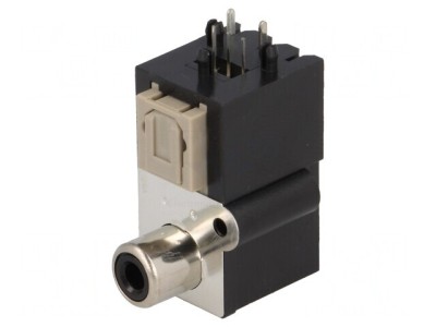 Conector Optic Toslink RCA Soclu Emitter Fibră Optică foto