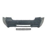 Set bara spate BMW Seria 3 (E90/E91), 11.2004-06.2012 model Sedan, cu gauri senzori parcare; grunduit, de vopsit; type M3; cu grila inferiorae; cu ga