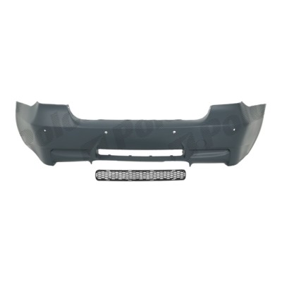Set bara spate BMW Seria 3 (E90/E91), 11.2004-06.2012 model Sedan, cu gauri senzori parcare; grunduit, de vopsit; type M3; cu grila inferiorae; cu ga foto