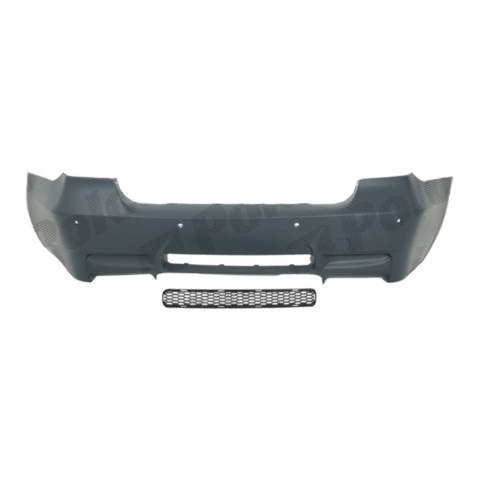 Set bara spate BMW Seria 3 (E90/E91), 11.2004-06.2012 model Sedan, cu gauri senzori parcare; grunduit, de vopsit; type M3; cu grila inferiorae; cu ga