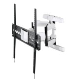Suport TV de perete Hama Full Motion 118626, reglabil, 47&quot;-90&quot; (119cm-228cm), 75 Kg, Negru-Alb