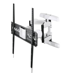 Suport TV de perete Hama Full Motion 118626, reglabil, 47&quot;-90&quot; (119cm-228cm), 75 Kg, Negru-Alb