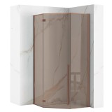 Cabina de dus DIAMOND 90x90 cm COPPER BRUSH