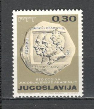 Iugoslavia.1966 100 ani Academia de Stiinta si Arta Zagreb SI.240