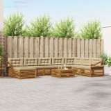 Cumpara ieftin Set de canapele de exterior 9 buc. 7-Locuri Natural si Bej