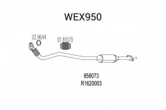 Catalizator OPEL VECTRA B (36) (1995 - 2002) QWP WEX950 foto