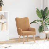 VidaXL Fotoliu de relaxare, bej, material similar l&acirc;nă