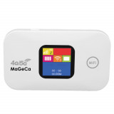 Router wireless MaGeCa&reg; MF880, 4G LTE, 150 Mbps, Ecran color, Baterie 2100 mAh, Portabil, Alb