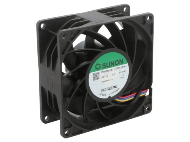 Ventilator axial DC 12V 92x92x38mm 235m&sup3;/h 63dB bilă SUNON