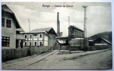 P.087 CARTE POSTALA AZUGA FABRICA DE CIMENT VARIANTA 1 foto