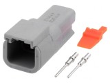 Conector Crimpat 2 PIN ATM Tată pe Cablu