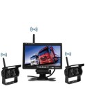 Kit marsarier wireless cu 2 camere si display de 9" 12V~24V, pentru Camioane, Autocare, Bus-uri