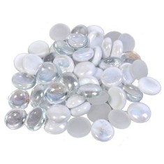 Pietre decorative transparente din sticla, 340 grame