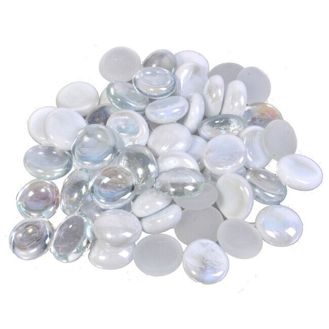 Pietre decorative transparente din sticla, 340 grame