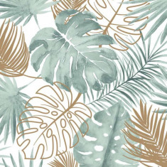 DUTCH WALLCOVERINGS Tapet model frunze Monstera, verde GartenMobel Dekor