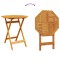 Set Bistro Pliabil 3 buc. Maro Lemn Solid de Acacia - 13