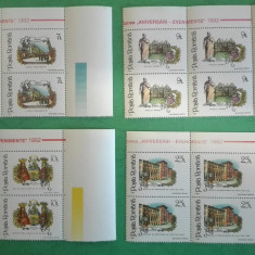 TIMBRE ROMANIA 1992 LP1303 Aniversari evenimente -BLOC DE4 timbre -MNH