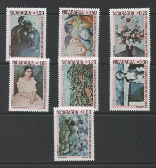Nicaragua 1982 - Picturi, arta, serie neuzata