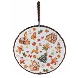 Suport vase fierbinti Craciun ceramica multicolora II &Oslash; 19 cm