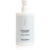 Kolorky Face &amp; Body Cleanser Gel de curatare delicat pentru fata si corp Floral Powder 390 ml