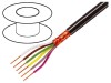 Cablu ecranat 6x0,5mm2 cupru negru