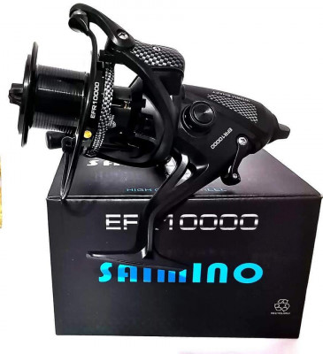 Mulineta Saimino EFR-10000, Baitrunner, Tambur metalic, Neagra foto