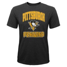 Pittsburgh Penguins tricou de copii All Time Great Triblend black - Dětsk&eacute; XL (14 - 16 let)