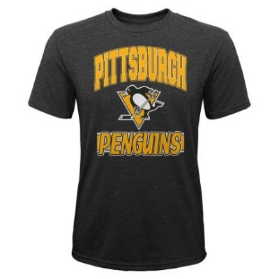 Pittsburgh Penguins tricou de copii All Time Great Triblend black - Dětsk&amp;eacute; XL (14 - 16 let) foto