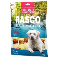 Rasco Premium Gustare uscata cu pui ?i noduri cu bizon 230 g foto